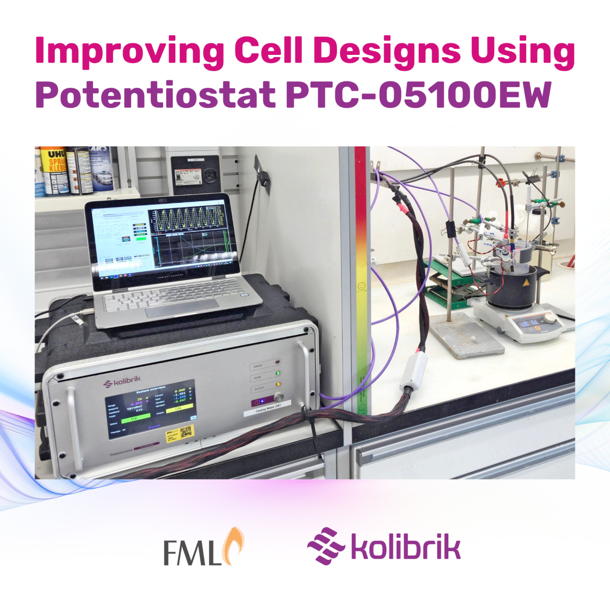 Improving Cell Designs Using Potentiostat PTC-05100EW
