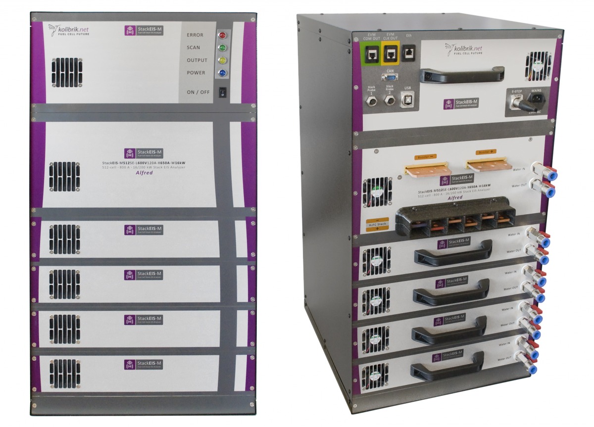 Multichannel EIS characterization of high-power fuel cell stacks