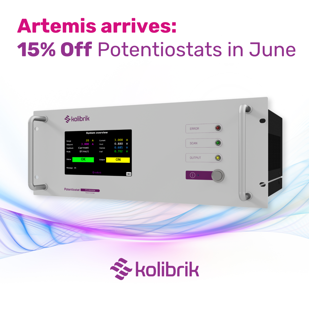 Artemis arrives: 15% Off Potentiostats in June