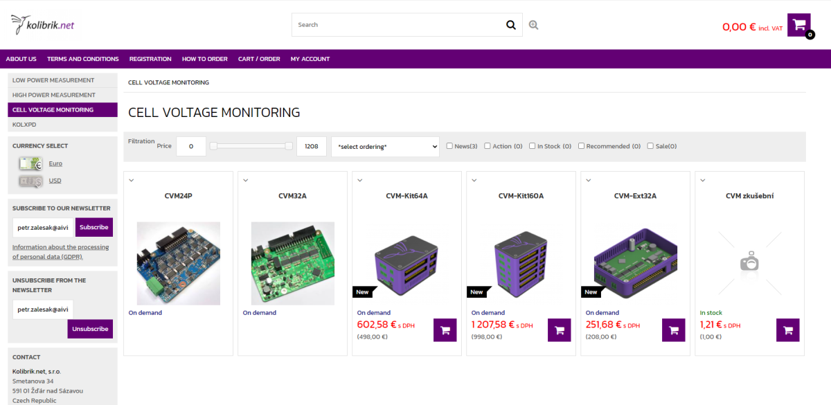 Our new e-shop
