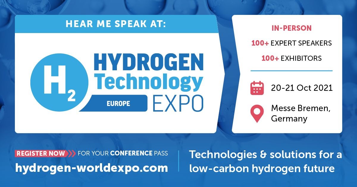 Hydrogen Technology EXPO 20-21 Oct 2021 Messe Bremen, Germany 